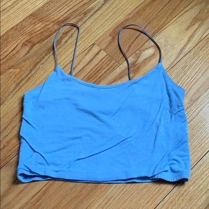 Blue Cropped tank top